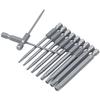 11pcs 12pcs Security Bit Set Tamper Proof Screwdriver Drill Bit Screw Driver Bits Torx Flat Head 1/4" Hex Driver Bits