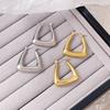 New Earrings European and American Fashion Versatile U -shaped Empty Heart Earrings