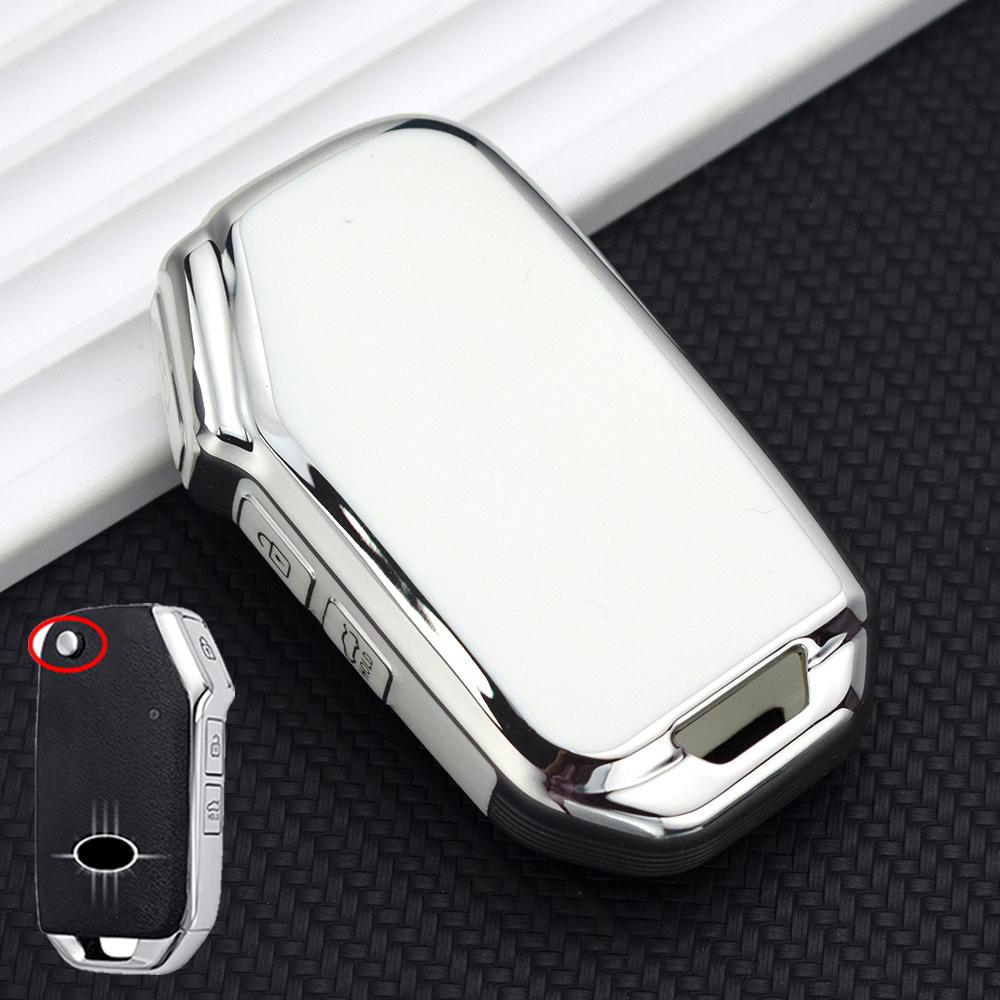 3 Bottons TPU Shell Fob Holder for KIA Sportage R Stinger GT Sorento Ceed CD Cerato Forte 2018 2019 Car Key Case Cover