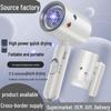 High-Power Folding Hair Dryer with Blue Light - Gentle On Hair, Ideal for Home and Salon Use
