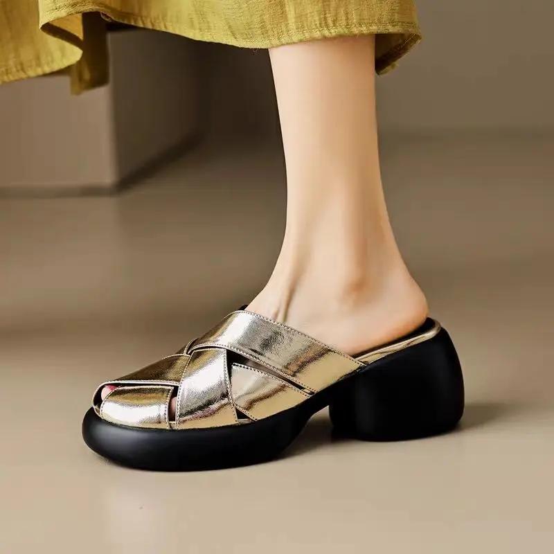 Height Women's Slippers and Ladies Sandals Rubber Shoes 2024 Trend H Sandal Shoe Luxury Unique 39 New Collection Summer Slides