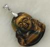 Unsex Hand Carving Tiger Eye JADE Buddha Statue Lucky Pendant