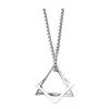 Men Necklace Triangle Square Pendant Necklace Dating Work Party Versatile Style Necklace Clothing