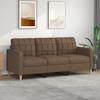 VidaXL 3-seater Sofa Brown 180 Cm Fabric, Sofa, Living Room Sofa, Three-seater Sofa, Upholstered Sofa, Seats of 359102