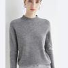 Autumn Winter Solid Mock-neck Pullover Sweater For Women Casual Knitwear Female Clothing Basic Soft Tops
