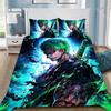 One Piece Duvet Cover Set Zoro Luffy Anime Bedding Set Boy Duvet Cover Pillowcase Bedroom Decoration 2/3pcs Gift