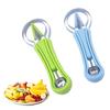 3-in-1 Stainless Steel Fruit Baller Set Melon Carving Tools Fruit Peeler Cutter Seeds Remover Ice Cream Baller