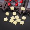 10pcs Acrylic Imitation Shell Peony Petals Pendant Charm For Jewelry Making Antique Accessories