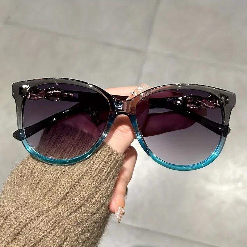 2025 New Cat Eye Sunglasses for Women Unisex Vintage Outdoor UV400 Sunproof Goggles Men Fashion Round Frame Sunshades Eyewear