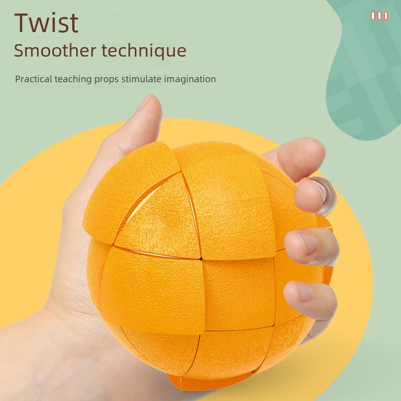 Panxin Fruit Puzzle Cube: Unique Orange, Peach, Pear, Lemon Shapes for Children's Creative Early Learning.