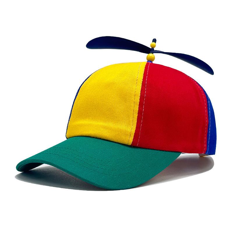 Block Propeller Color Baseball Cap Sun Protection Breathable Duckbill Gift Hat