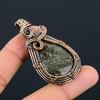 Dragon Blood Jasper Gemstone Pure Copper Wire Wrapped Handmade Pendant Jewelry