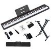 IKTMI 88-Key Electronic Piano, Lightweight, Portable, with Stand, Slim Design, Pedal, Rechargeable, MIDI Compatible, Perfect for Beginners and Kids, I