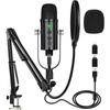 USB Microphone Condenser Computer PC Gaming Mic Podcast Microphone Kit for Streaming,Recording,Vocals,ASMR,Voice,Cardioid Studio Microphone
