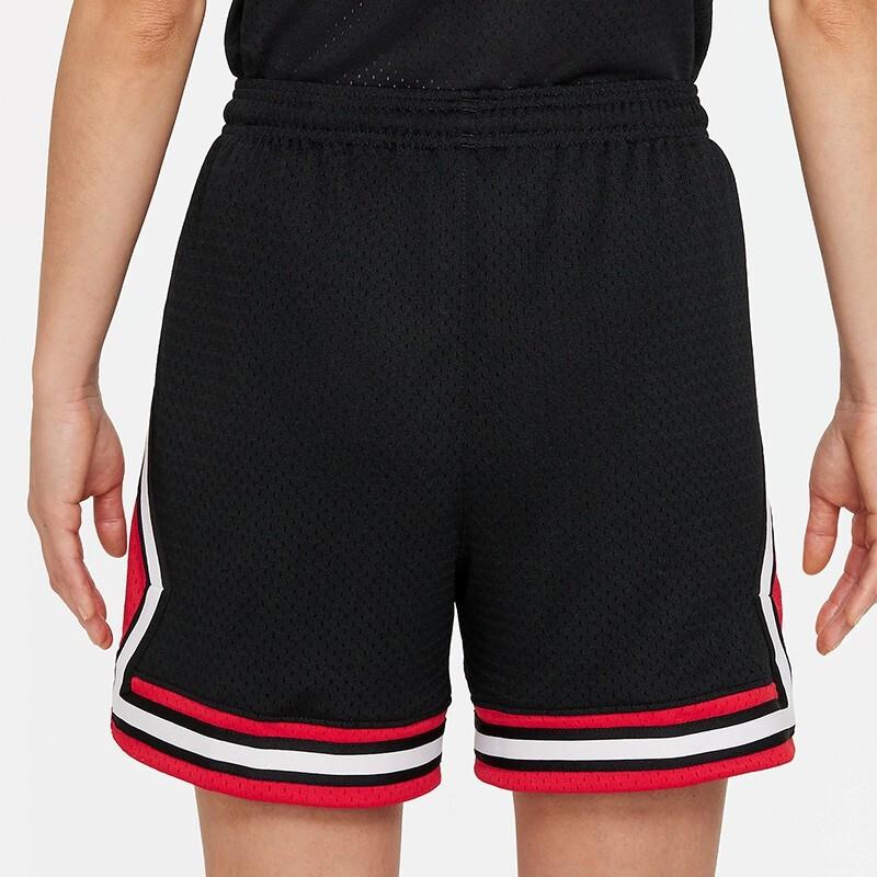 Jordan Color Block Logo Print Elastic Waist Straight Shorts Women Shorts Black DD0288-010