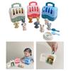 Realistic Pet Care Set for Kids Pet Grooming Set Toy Mood Appease Child Dog Raise Toy with Carrier Educational Dollhouse