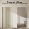 Magnetic Door Curtain Punch-free Folding Windproof Pleated Privacy Protection Invisible Thicken Bedroom Room Living Room Doorway Curtain Suitable for
