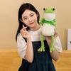 Cartoon Frog Eyes Long-legged Pillow Toy Cute Big Stuffed Green Frog Plushies Companion Sleep Pillow Soft Stuffed