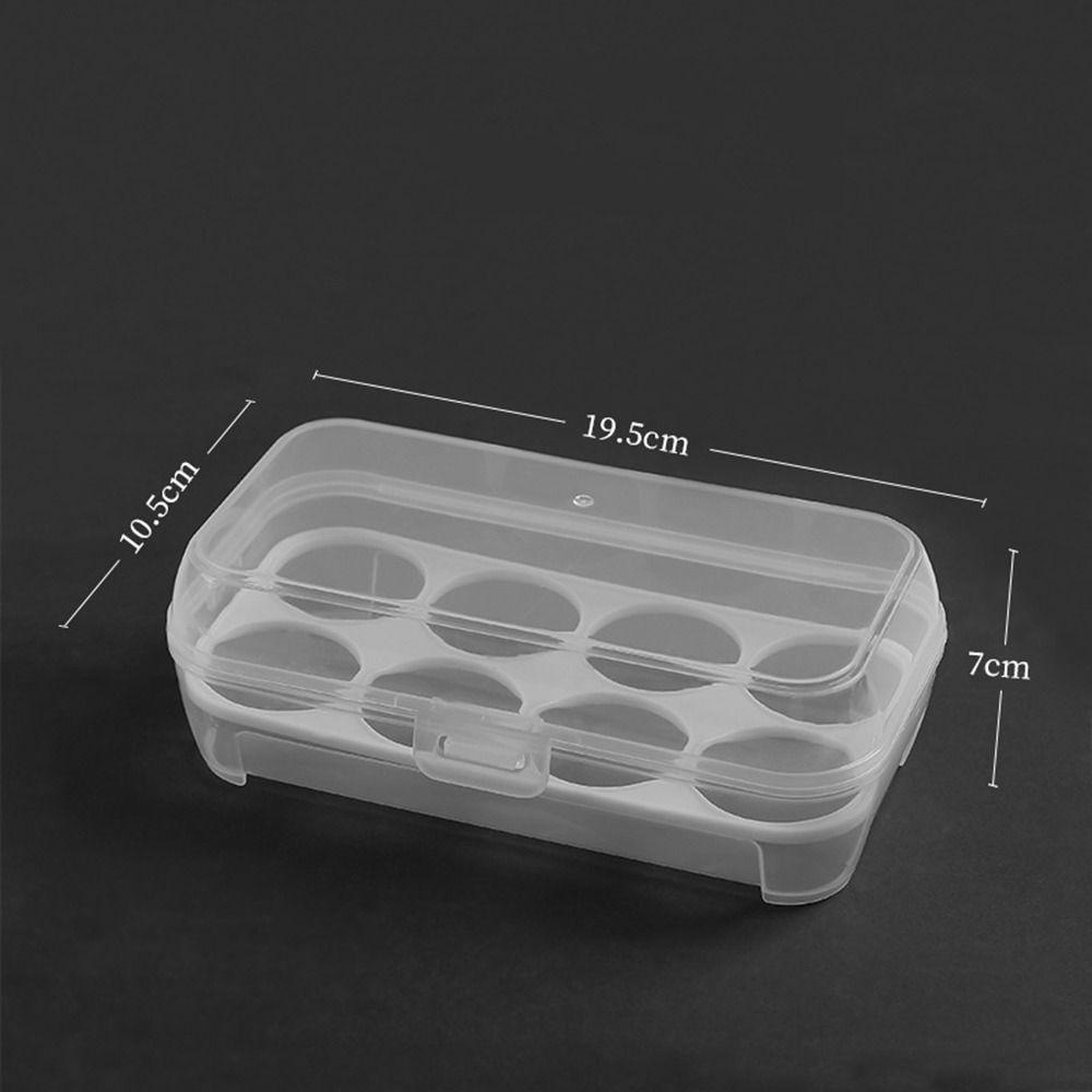 3/4/8 Grids Egg Holder Container Egg Storage Box High Quality Egg Box For Outdoor Camping