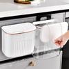 8/11L Kitchen Hanging Trash Can Wastebasket Garbage Bins Wall Mounted Storage Bucket Recycle Bin with Lid Kitchen Accessories