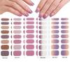 Semi-Cured Gel Nail Stickers Full Wrap Nail Polish Strips Stickers Self Adhesive Gel Nail Strips DIY Nail Art Decortions