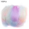 100Pcs Interesting Stylish Soft Feathers Craft Kit Shooting Prop Feathers Craft Kit for School