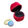 Plush Box Ring Material Diamond Pet Chew Toy Birthday Gift Set Engagement