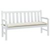 VidaXL Garden Bench Cushion Cream Mixed 150x50x7 Cm Fabric, Cushion, Bench Cushion, Garden Cushion, Cushion 4002555