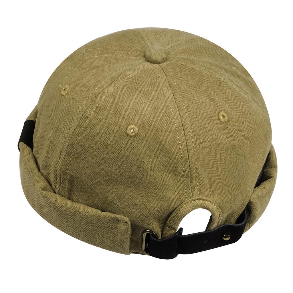 Clape Sag Round Solid Roll Cotton No Watch Retro Unisex Men's Fisherman's Cap, Cap, Cap, Color, Cap, Hat, Brim, Cap, Shallow, Cap, Soft, Adjustable,