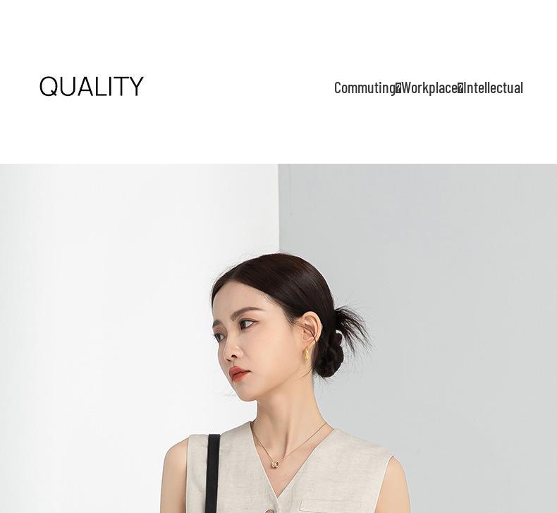 Xin Ge Retro Slimming V-Neck Tencel Linen Vest - Summer 2025 Collection
