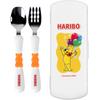 Haribo Baby Spoon + Fork + Case Set, Orange