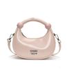 Letter Decor Pu Chic Small Duffle Shape Shoulder Bag Casual Daywear Travel Bags