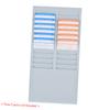 Bisofice Time Card Rack Wall Mount Holder 24 Pocket Slot for Attendance Recorder Punch Time Office