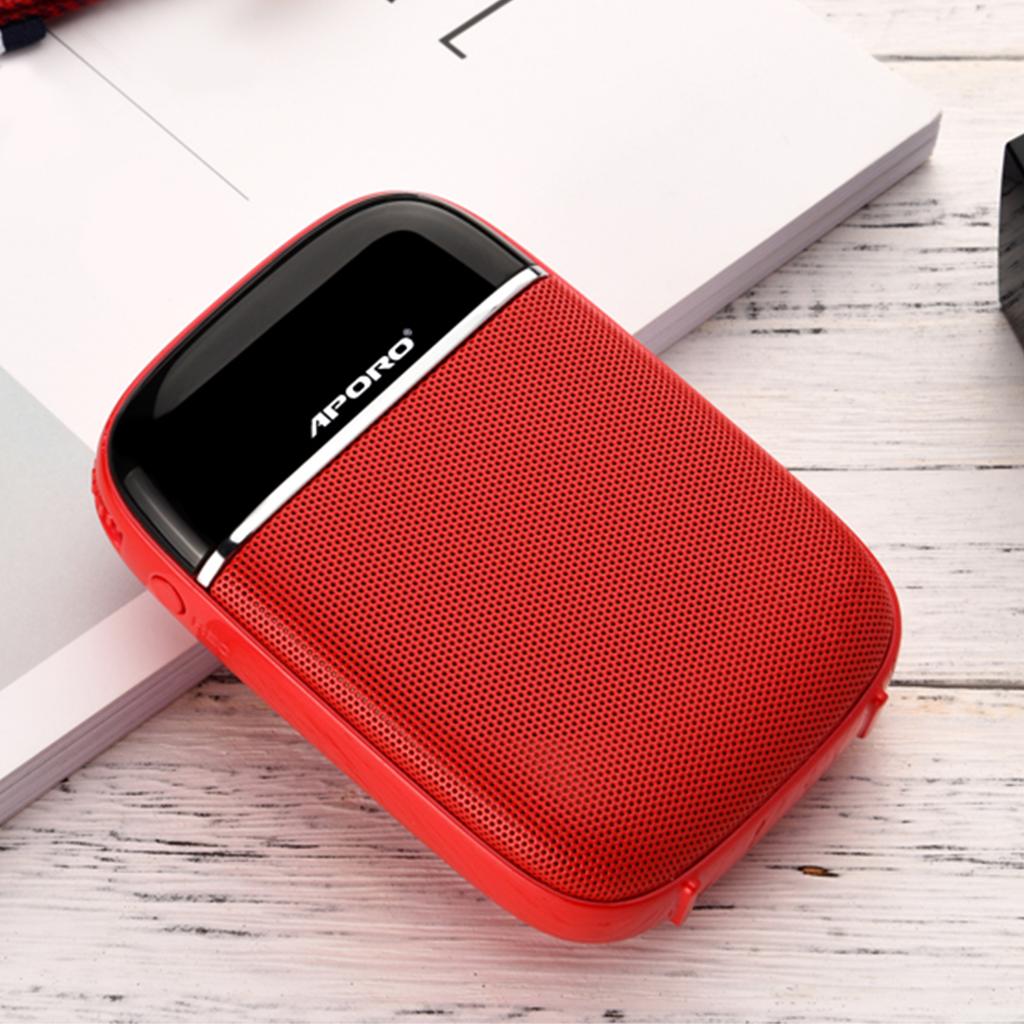 Portable Voice Amplifier for Teachers with Wired Microphone Headset Waistband Rechargeable Personal