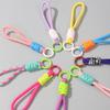 Multicolour Hand Woven Keychain Mobile Phone Lanyard Anti Lost Knot Rope Strap Key Ring Men Women Car Key Holder Accessory