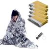 [IPPON] Survival Sheet Aluminum Blanket Set of 5 Emergency Sheet Low Rustling Emergency Aluminum Sheet Cold Protection Thermal Insulation Disaster