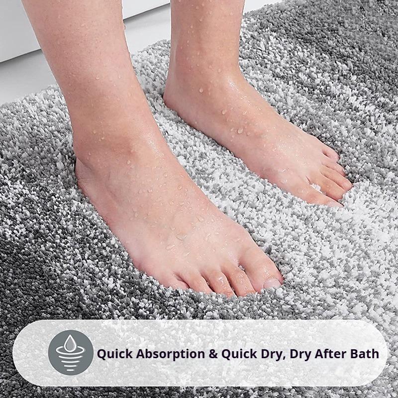 Thickened Bedroom Carpet Bathroom Door Mat Absorbent and Dirt-resistant Household Bathroom Floor Mat Non-slip Mat