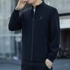 Popular Spring Jacket Men's Business Casual Solid Color Stand-Up Jacket Men's Jacket