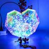 Ночной светильник Love Heart, призматический переливающийся 3D светодиодный светильник в форме сердца