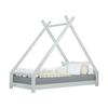 TAHUKA Children's Teepee Bed 90 X 160 Light Grey