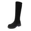 2024 Hot Sale Round Head Outdoors Winter Women's Snow Boots Solid Color Casual Comfortable Waterproof Women Knee Length Boots