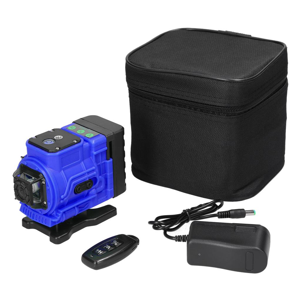 Multifunctional 12 Lines Green Light Laser Level 3 Degrees  Self-leveling Machine Rechargeable Lithium