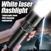 6000LM White Laser Flashlight Super Bright Type-c Recharging Torch Powerful Zoom LED Spotlight for Hunting Camping