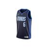 NBA Retro Basketball Jersey SW Fan Edition Reward Edition Dallas Mavericks Porzingis Jersey 6 Men Jersey Black CW6806-420