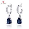 BELLA BOX Women Drop Earrings Fashion Jewelry Blue CZ Lady Dangle Earring For Party Wedding Anniversary Love Gifts
