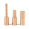 Set of 3 Brazed Milling Cutter M10 Threaded Hole Sawing Cutter For Stone Glass Tile Grinding Edges Slotting Tool Bit