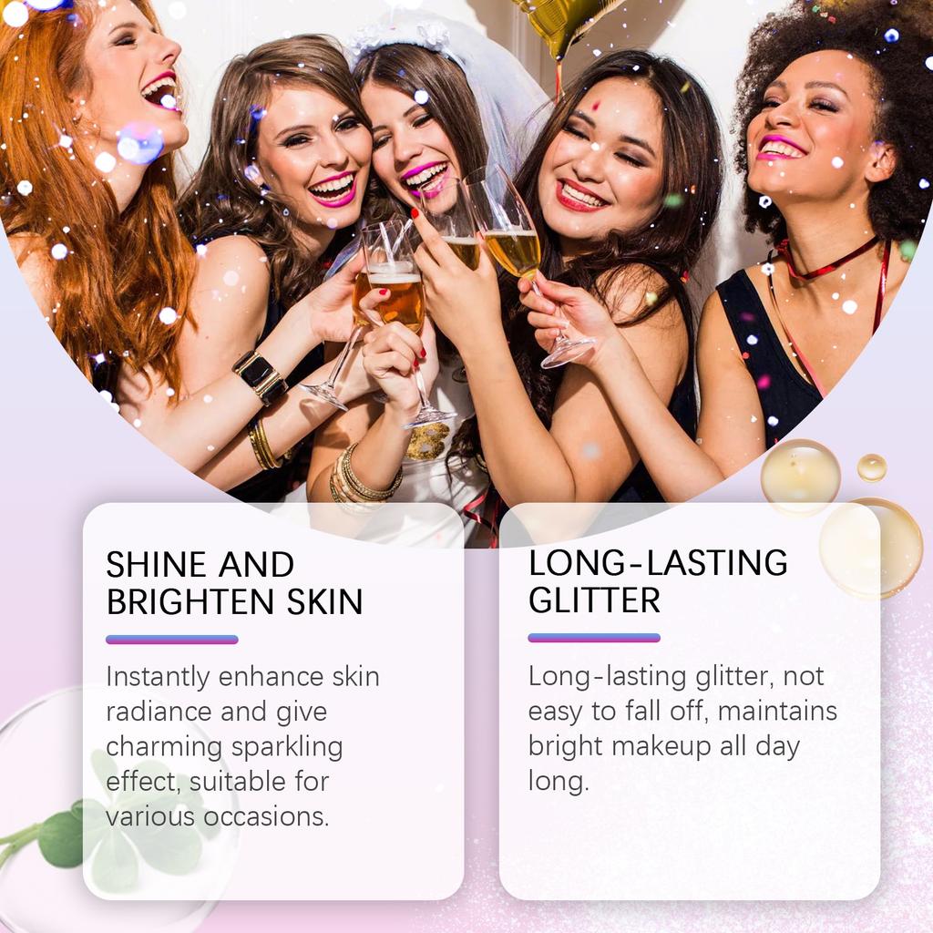 Body Flash Highlighter Spray Natural Stereoscopic Long-lasting Brightening Glitter 120ml