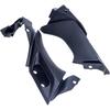 Pair ABS Side Mid Trim Cover Panel Bracket Fairing Cowling for Yamaha YZF R1 2004 2005 2006, Black