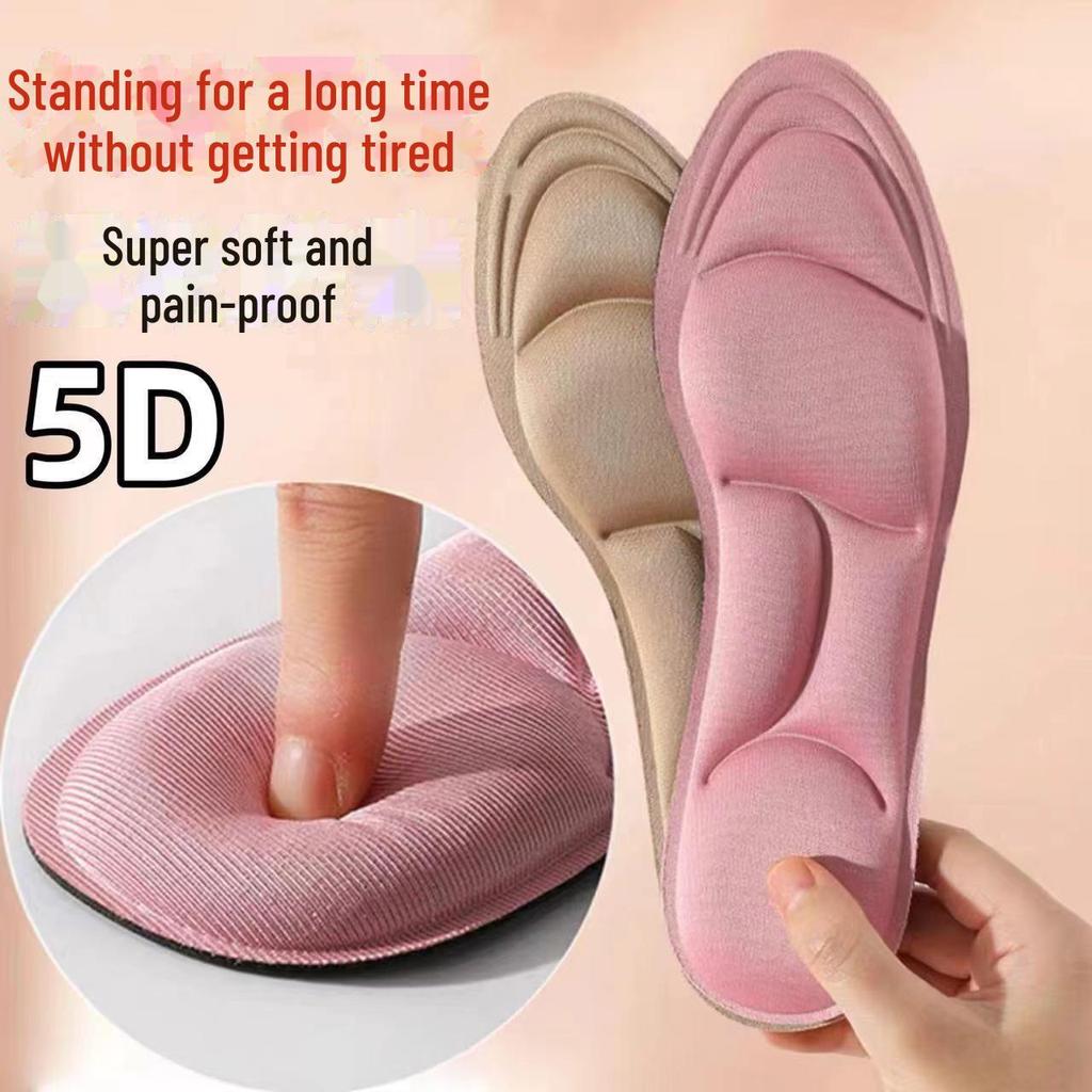 Women's 5D Soft Insoles for High Heels – Comfort & Pain Relief, Customizable Fit, Ideal for Long Hours.