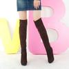 Elastic Frosted Fleece Tall Boots Spring and Autumn Women's Boots Leg Trimmer Over Knee Boots Knight Boots